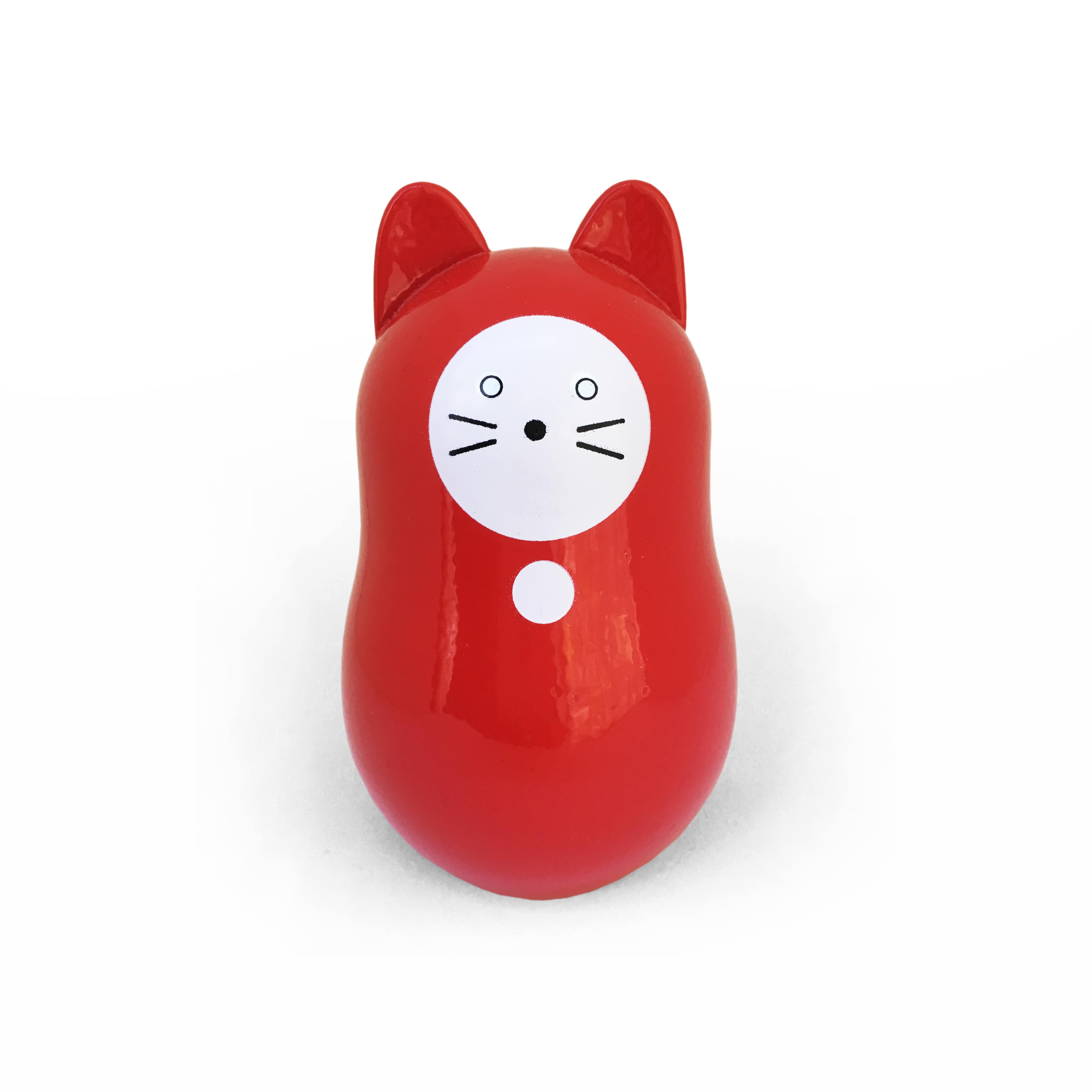 Daruma Neko Rojo Suerte