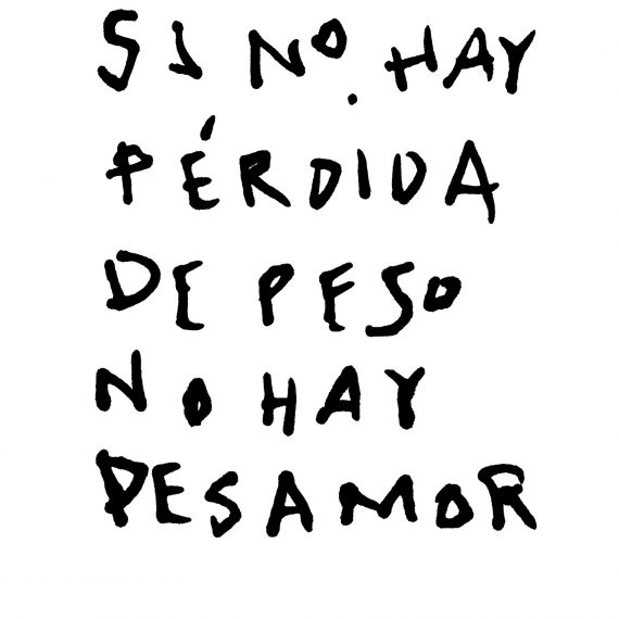 Si no hay pérdida de peso no hay desamor