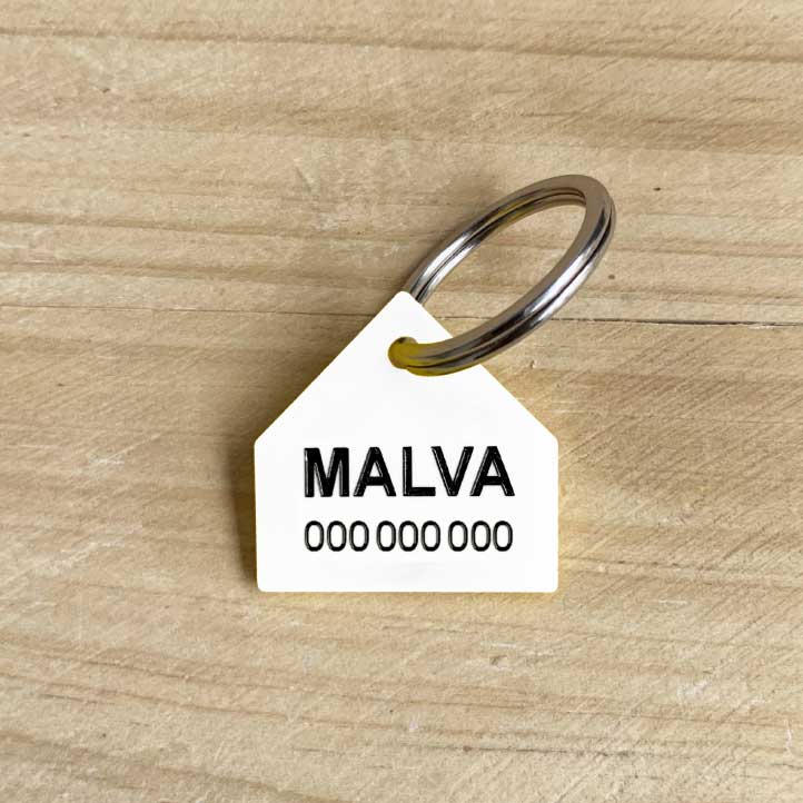 Chapas personalizadas para Mascotas - MODELO CASA - Imagen 2