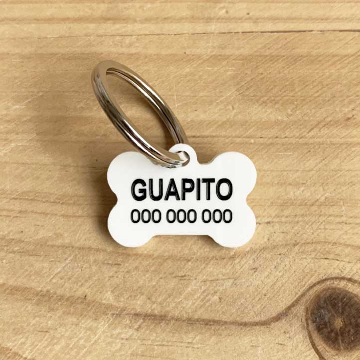 Chapas personalizadas para Mascotas - MODELO HUESO - Imagen 2