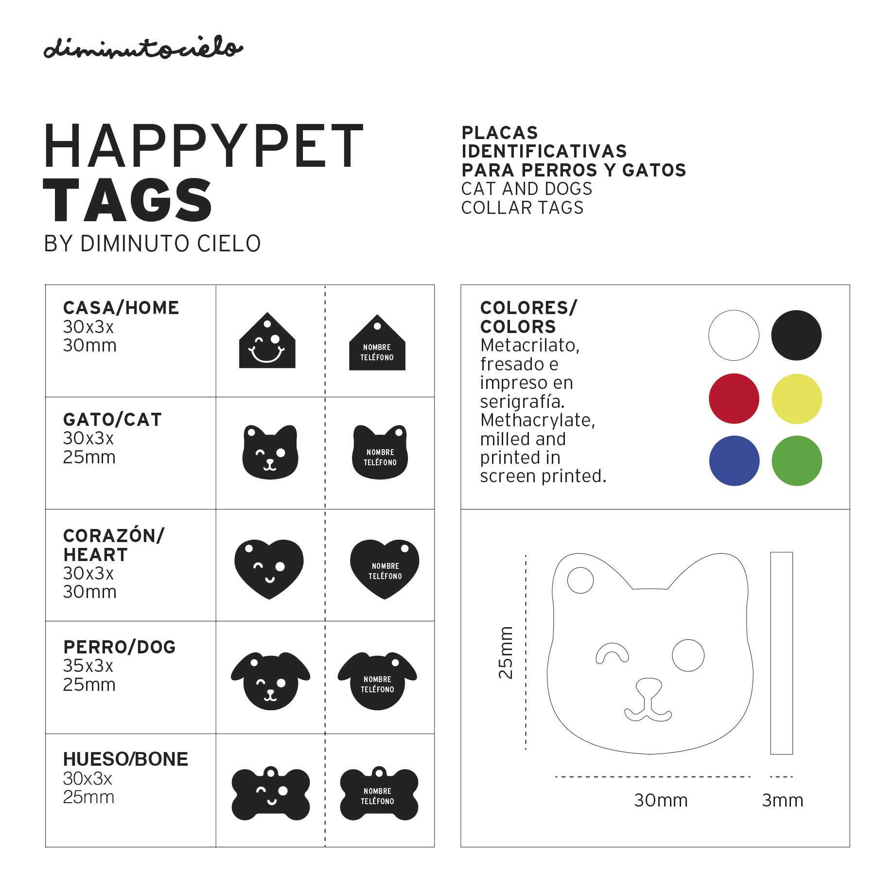 Chapas personalizadas para Mascotas - MODELO CASA - Imagen 5